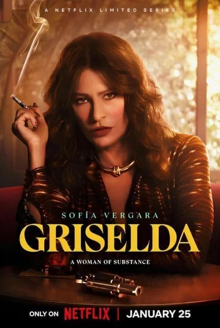 Griselda TV show poster; show has Karl Business Machine props.