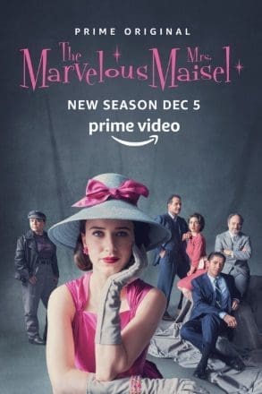 The Marvelous Mrs. Maisel TV show poster; show has Karl Business Machine props.