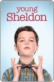 Young Sheldon TV show poster; show has Karl Business Machine props.